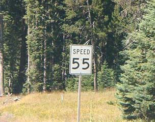 55 miles per hour