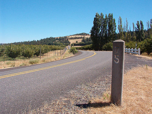 Mile Marker 75 just west of Rowena Crest