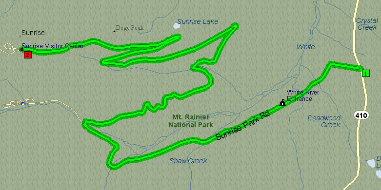 Map of Sunrise Park Road