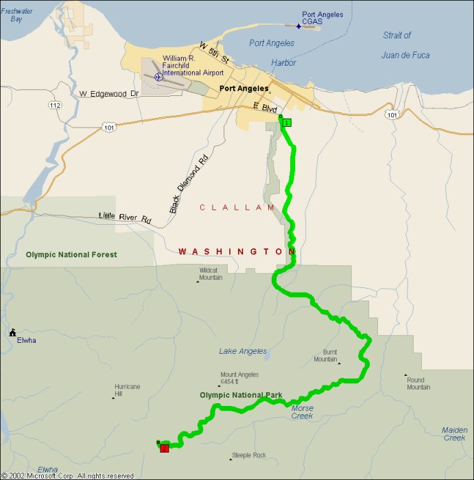 Overview of Hurricane Ridge & Heart o' the Hills Road