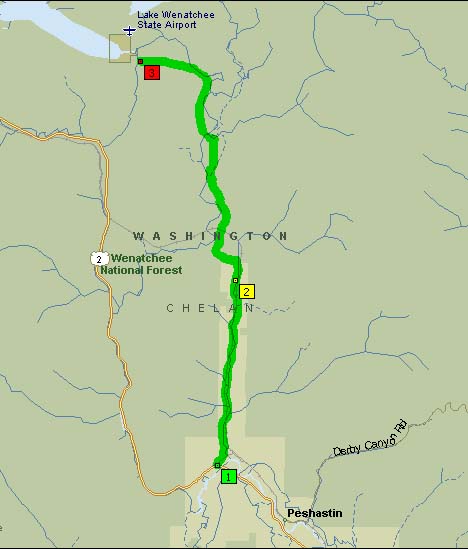 Overview Map of Chuckstick Highway