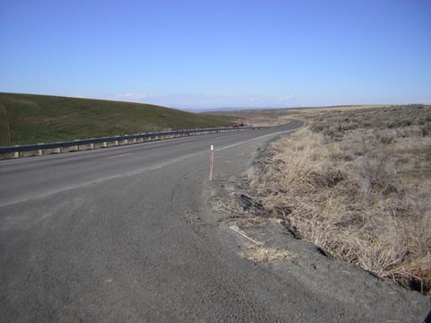 Sagebrush Flats Road, looking North