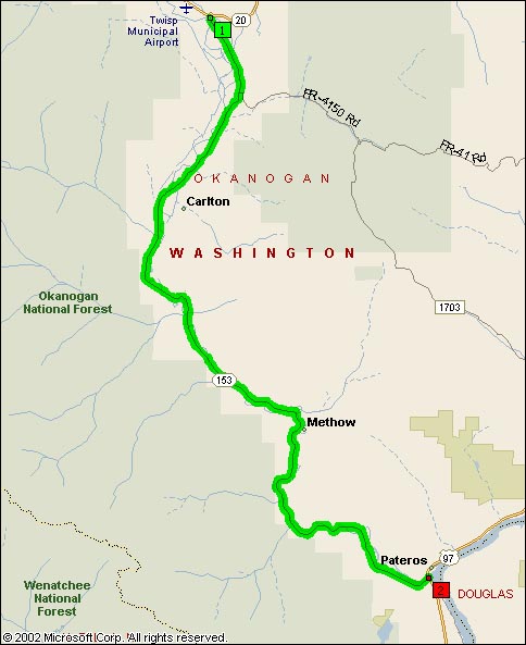 Map View of WA SR153