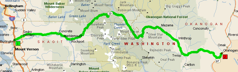 Overview Map of WA Route 20