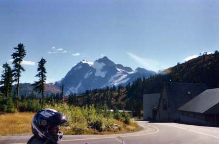 Sitting in front of the ski resort looking east to Shuksan