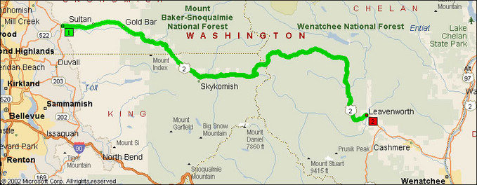 US Route 2 (Monroe – Leavenworth) – Motorcycle Roads NorthWest